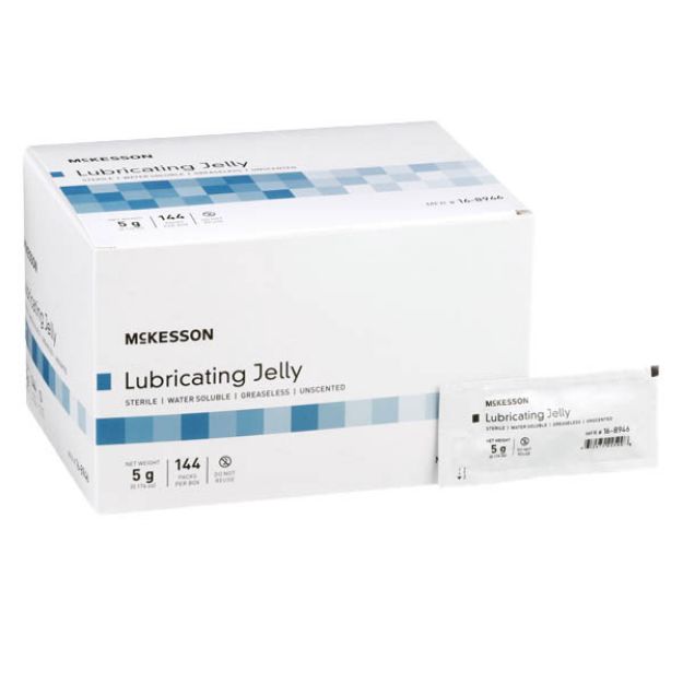 Picture of Lubricating Jelly Sterile Foil Pkt 5gr McKesson 168946 144/Bx 6Bx/Cs(MK)