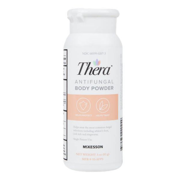 Picture of Powder Body Thera Antifungal 2% Strength 3oz Bottle McKesson 53-AFP3 1/Bt 12Bt/Cs (MK)