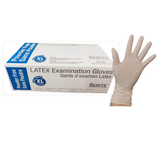 Picture of Latex Skintx Powder-Free X-Large Textured 5 MIL 90020 90Pc/Bx 10Bx/Cs