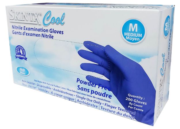 Picture of Nitrile Skintx Glove, Powder-Free, Soft Cool, Blue, Medium CB2-50010 200Pc/Bx 10Bx/Cs