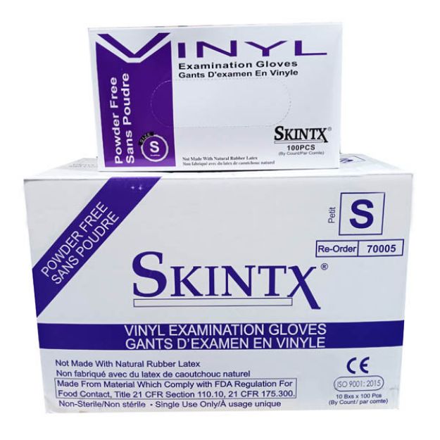 Picture of Vinyl Powder-Free Skintx 70005 Small 100Pc/Bx 10Bx/Cs