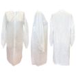 Picture of Lab Coat SMS White Knit Cuff Knit Collar No Pocket XXX-L Essential Cares 10pc/Bg 3Bg/Cs