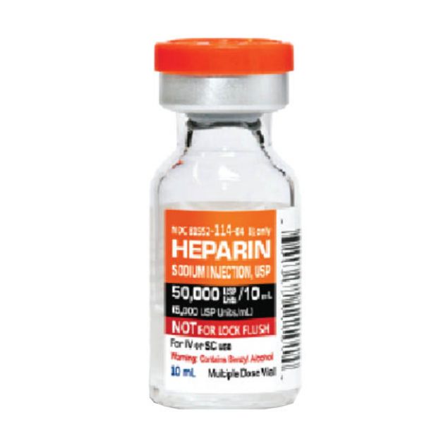 Picture of Heparin Solution Injection 5000u/ml 10ml 25/Pk 18Pk/Cs(PR)