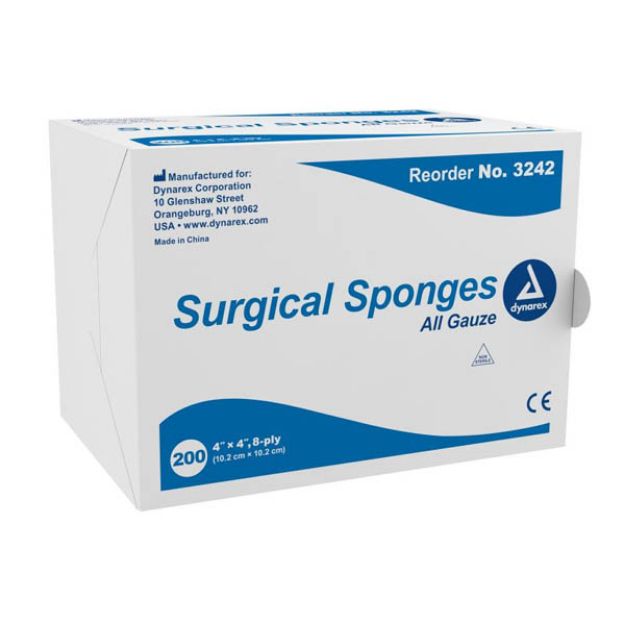 Picture of Surgical Gauze Sponge NW 4inX4in 8ply 3242 200Pc/Bx 20Bx/Cs