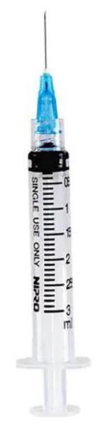 Picture of 3cc Latex Free Syringe 21Gx1 Luer-Lok tip with needle 100/Bx 10Bx/Cs (NP)