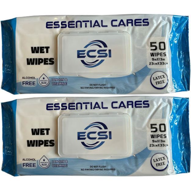 Picture of Wet Wipes Adult 9inX13in 50Pc/Bg 12Bg/Cs