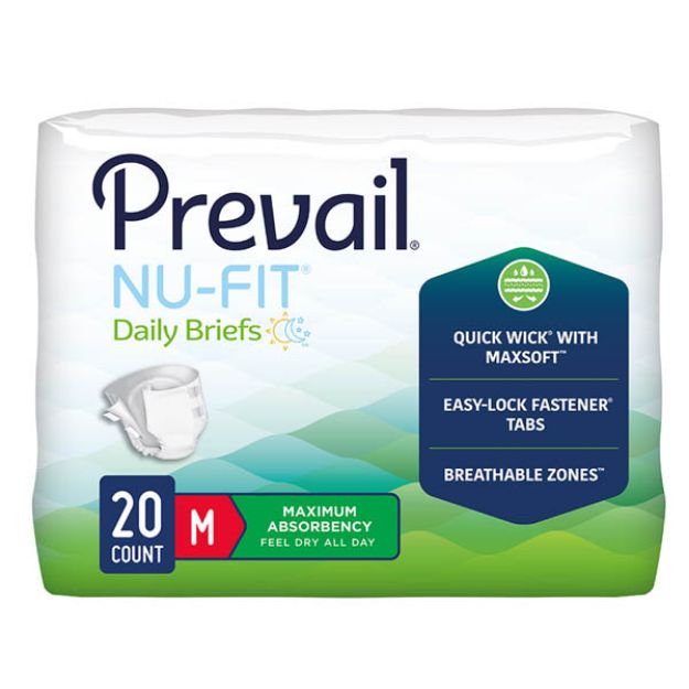 Picture of Brief Prevail Nufit Max Absrb Adult Med NU012/2  20Pc/Pk 4Pk/Cs(MK)