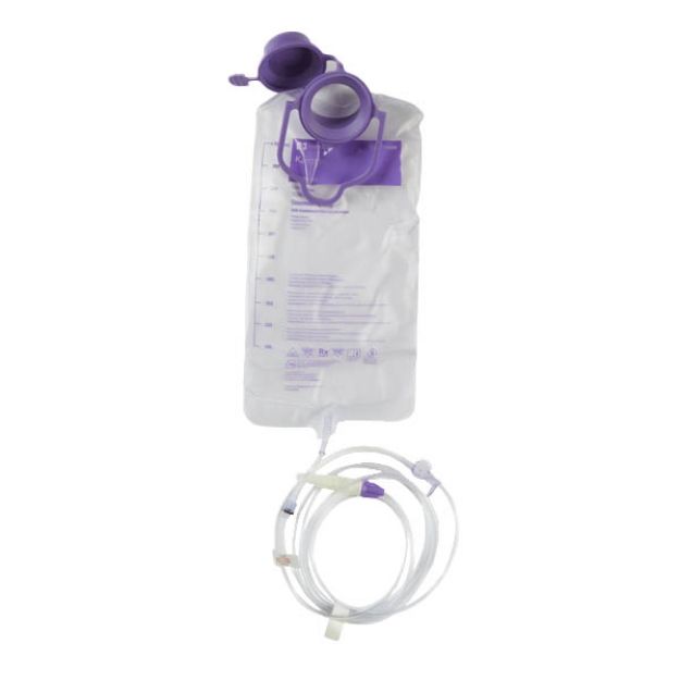 Picture of Enteral Feeding Pump Bag Set Kangaroo EPump 1000ml DEHP-Free PVC Cardinal 773656 30Ea/Cs (MK)