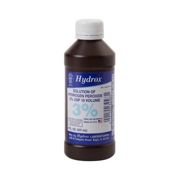 Picture of Hydrogen Peroxide 3% Antiseptic 8oz  HDX-D0011 1/Ea 12Ea/Cs(MK) 