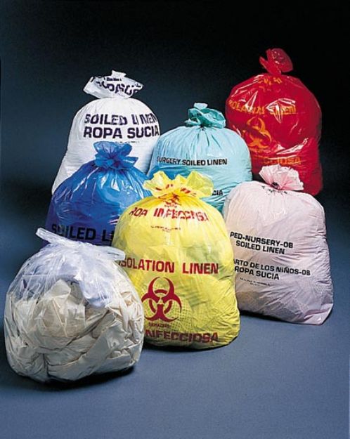 Picture of Infectious Linen Linen Bag 40IN x 46IN 1.2ml Yellow 100Pc/Cs(MP)