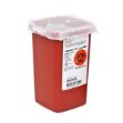 Picture of Container, Sharps Red 1Qt W/Lid Cardinal 8900SA 1/Ea 100Ea/Cs(MK)