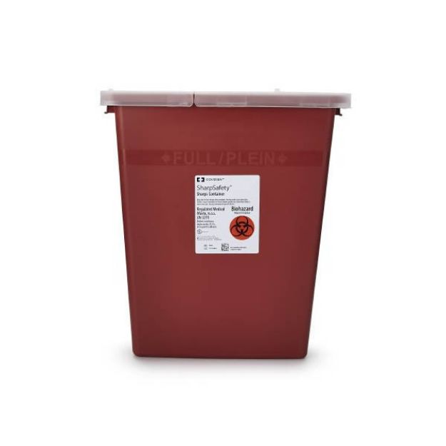Picture of Container, Sharps Red 8gl With Lid Cardinal Health 8980- 1/Ea 10Ea/Cs(MK)