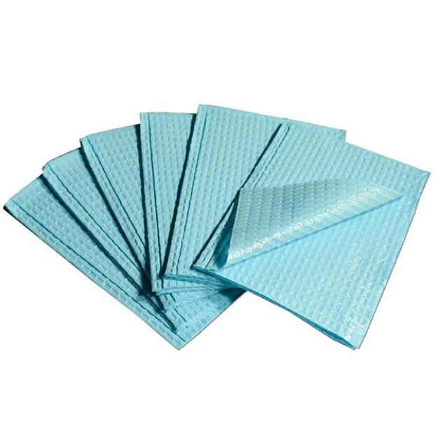 Picture of Poly Towel 3Ply Tissue+Poly 13inx18in 1083 Blue 500pc/Bx