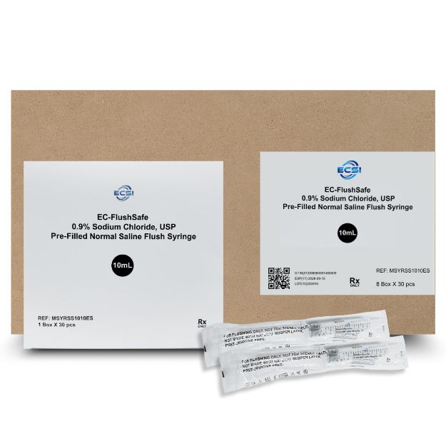 Picture of Pre-filled Normal Saline Flush Syringes 0.9% USP10ml SS1010 30pc/Bx 8Bx/Cs
