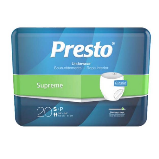 Picture of Adult Pull Up Small Presto AUB23010, 25in-32in 20Pc/Bg 4Bg/Cs (80Pc/Cs)