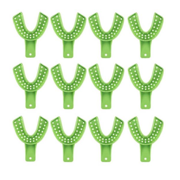 Picture of Dental Impression Trays Excellent Dulock #6 Small-Lower Green IT3-SL 12Pc/Bg(PL)