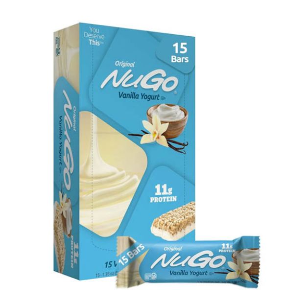 Picture of Nugo Nutrition Bar Original Vanilla Yogurt 1.76oz(50g) 15Bars/Pk, 8Pk/Cs