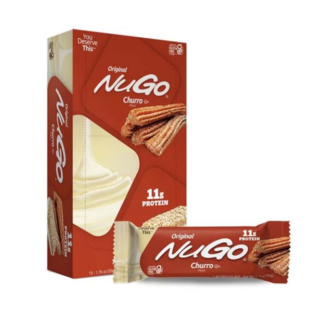 Picture of Nugo Nutrition Bar Original Churro 1.76oz(50g) 15Bars/Pk, 8Pk/Cs