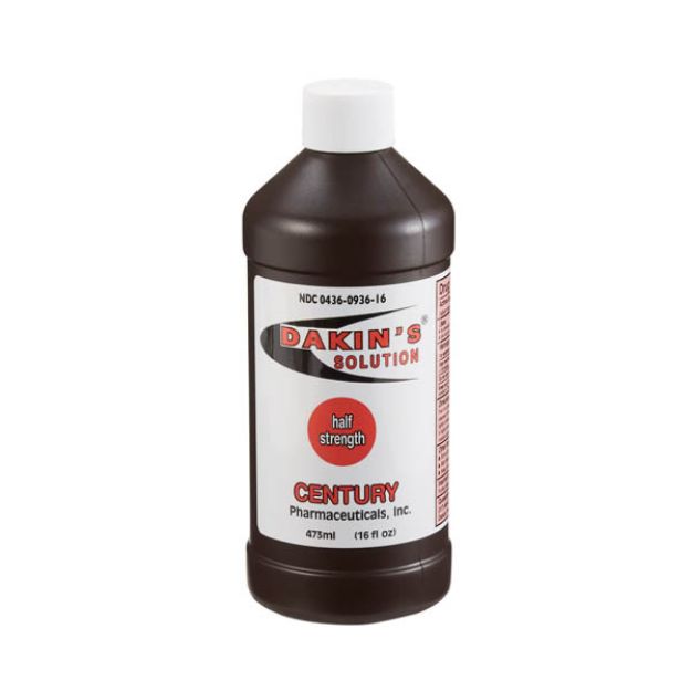 Picture of Dakin's Solution Liquid 0.25% 16oz Bottle Sodium Hypochlorite Century 