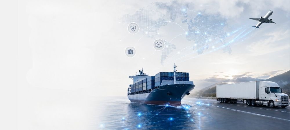 Healthcare supply chain logistics visual